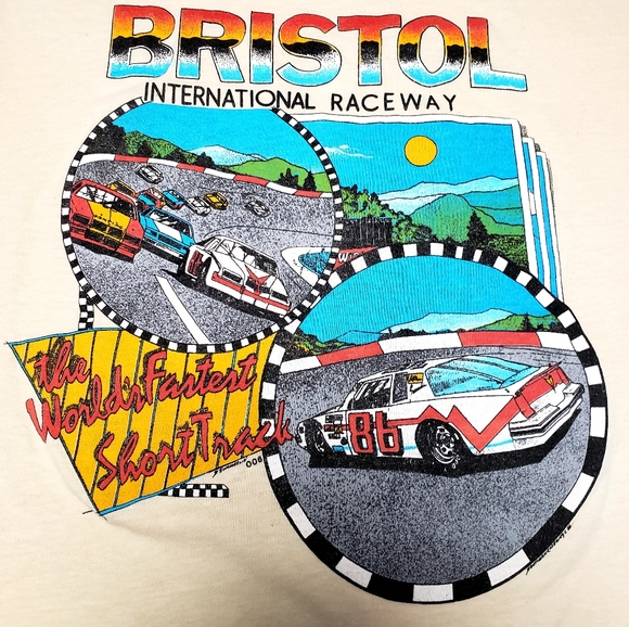 Vintage NASCAR Bristol race tee shirt - Picture 2 of 4